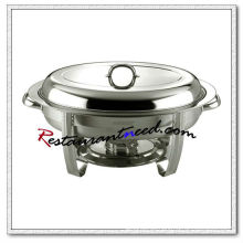 C090 Edelstahl Oval Chafing Dish Set